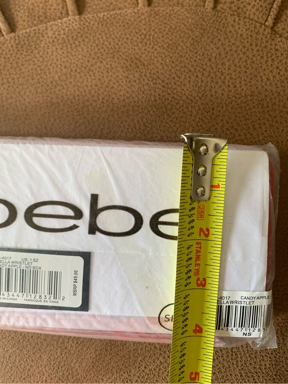 bebe Red Zip-Around Wristlet Wallet - Picture 13 of 13